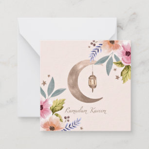 Tarjeta de nota de Ramadán