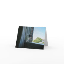 Tarjeta de nota de Rat Contemplable "Wish You Were