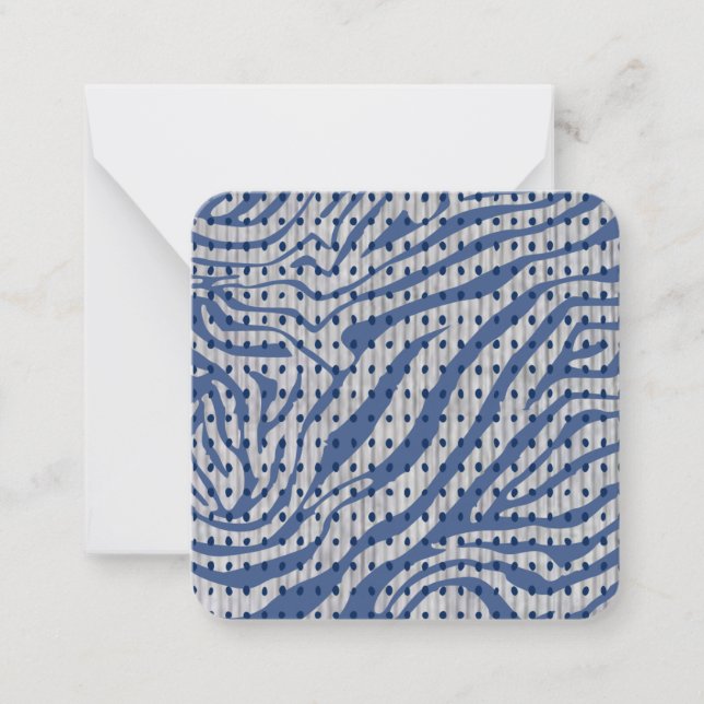 Tarjeta de nota de raya y punto azul (Anverso)