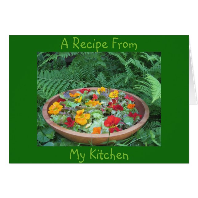 Tarjeta de nota de receta en blanco (Anverso (Horizontal))