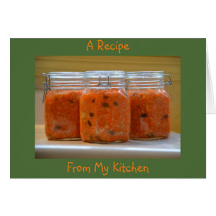 Tarjeta de nota de receta en blanco