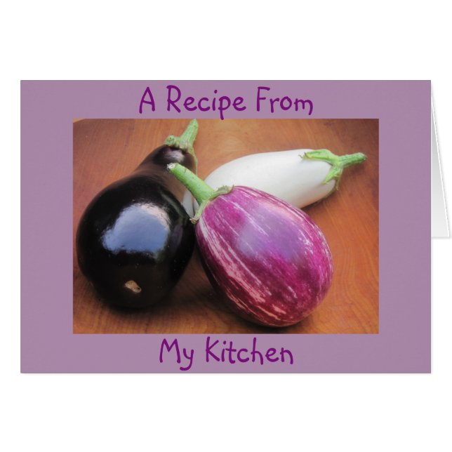 Tarjeta de nota de receta en blanco (Anverso (Horizontal))