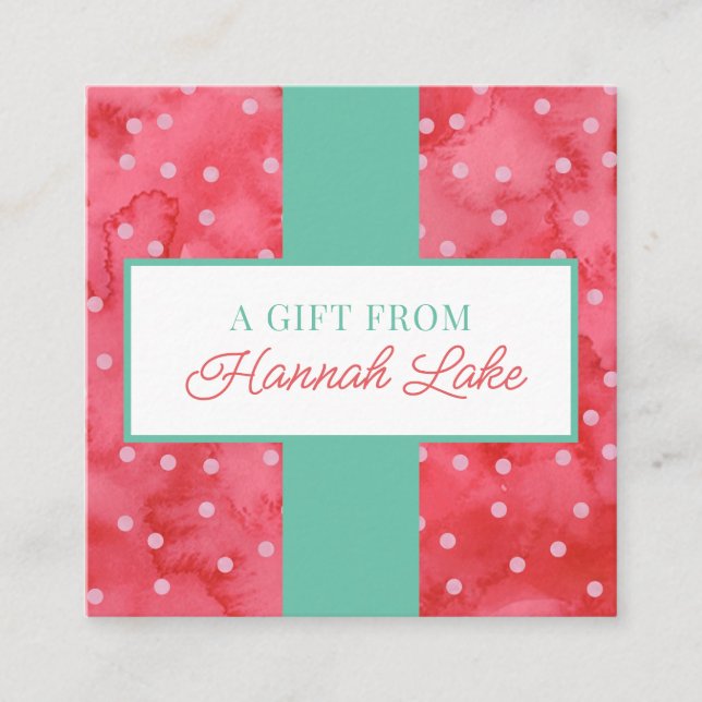 Tarjeta de nota de regalo de regalo de vacaciones  (Anverso)