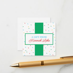 Tarjeta de nota de regalo de regalo para niños con