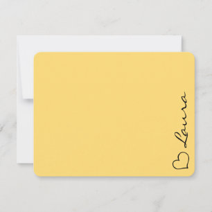 Tarjeta de nota de regalo personalizada con nombre