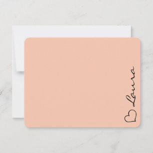 Tarjeta de nota de regalo personalizada con nombre