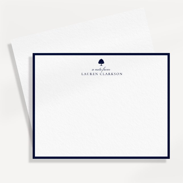 Tarjeta de nota de roble azul marino (Subido por el creador)