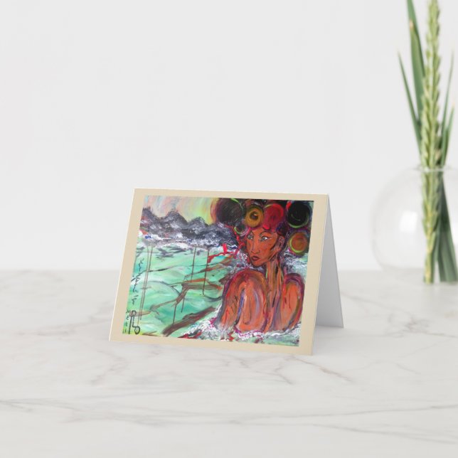 Tarjeta de nota de Saato Water Goodess (Anverso)