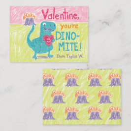Tarjeta de nota de San Valentín de la sala de clas