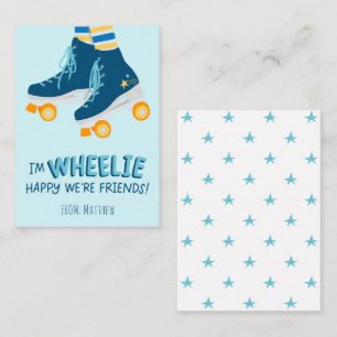 Tarjeta de nota de San Valentín Wheelie Happy