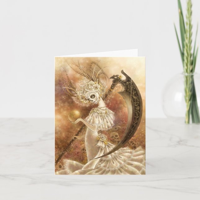 Tarjeta de nota de Santa Muerte (Anverso)