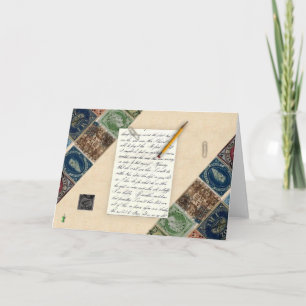 Tarjeta de nota de sellos