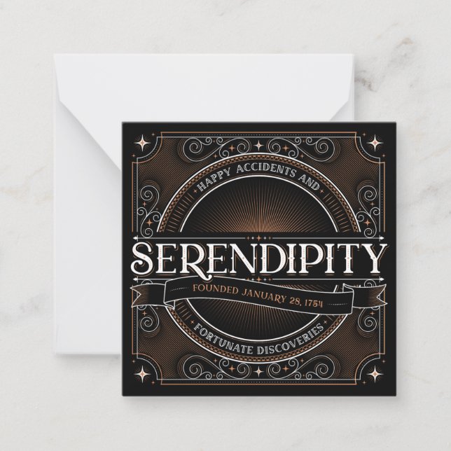 Tarjeta de nota de Serendipity (Anverso)