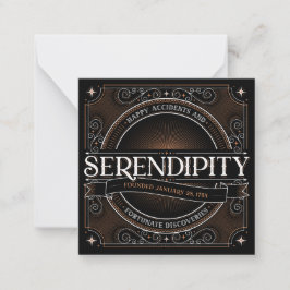 Tarjeta de nota de Serendipity
