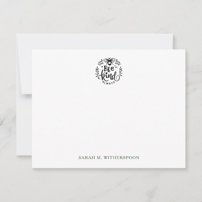 Tarjeta de nota de siempre ser amable (Anverso)