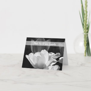 Tarjeta de nota de solidaridad en blanco — Tulips