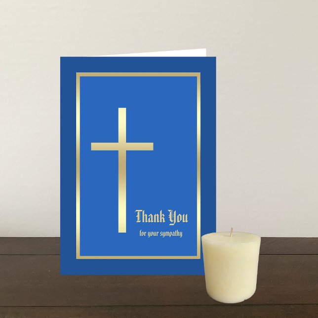 Tarjeta de nota de solidaridad religiosa - Azul (Subido por el creador)
