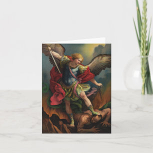 Tarjeta de nota de St. Michael the Archangel