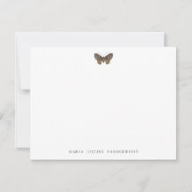 Tarjeta de nota de Stationery personalizada Moth C