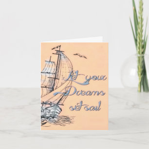 Tarjeta de nota de sueños