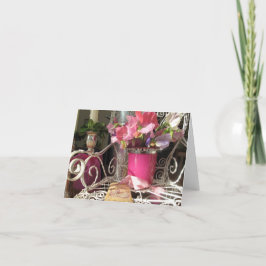 Tarjeta de nota de Sweetest Peas Photo