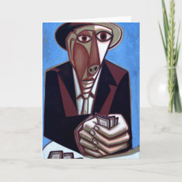 Tarjeta de nota de Tom X "Card Player"