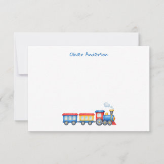 Tarjeta de nota de tren personalizada