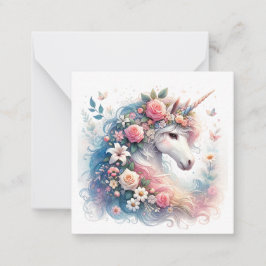 Tarjeta de nota de Unicorn