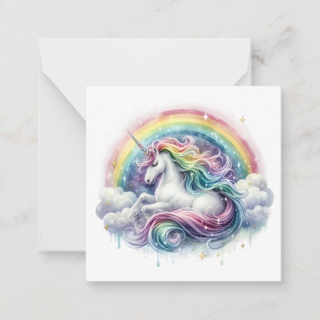 Tarjeta de nota de Unicorn (Anverso)