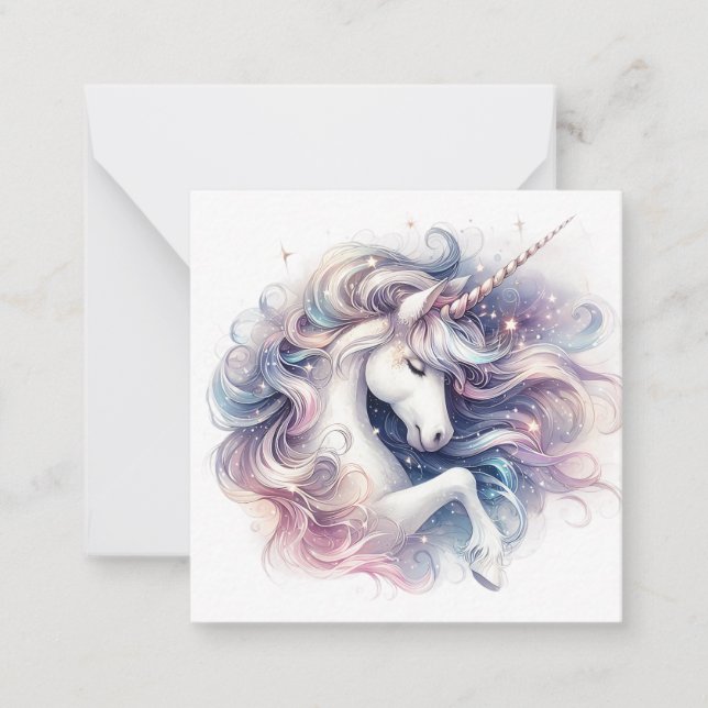 Tarjeta de nota de Unicorn (Anverso)