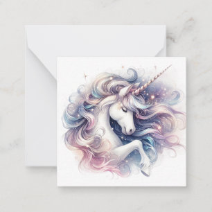 Tarjeta de nota de Unicorn