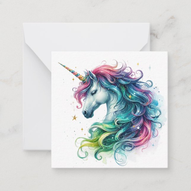 Tarjeta de nota de Unicorn (Anverso)