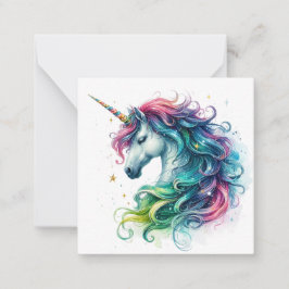 Tarjeta de nota de Unicorn