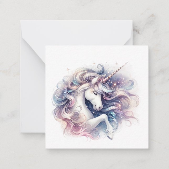 Tarjeta de nota de Unicorn (Anverso)
