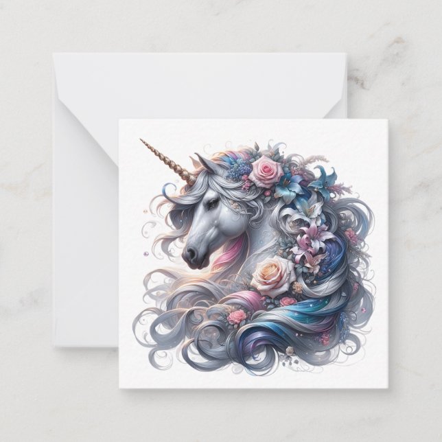 Tarjeta de nota de Unicorn (Anverso)