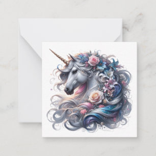 Tarjeta de nota de Unicorn
