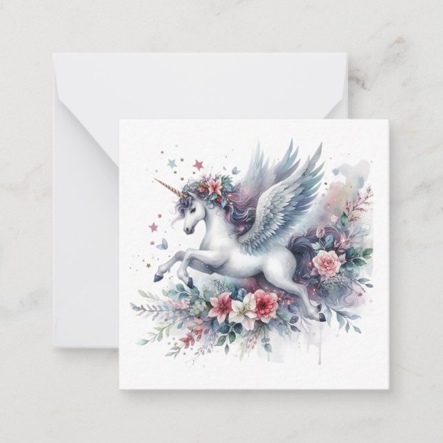 Tarjeta de nota de Unicorn (Anverso)