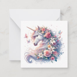 Tarjeta de nota de Unicorn