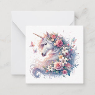Tarjeta de nota de Unicorn