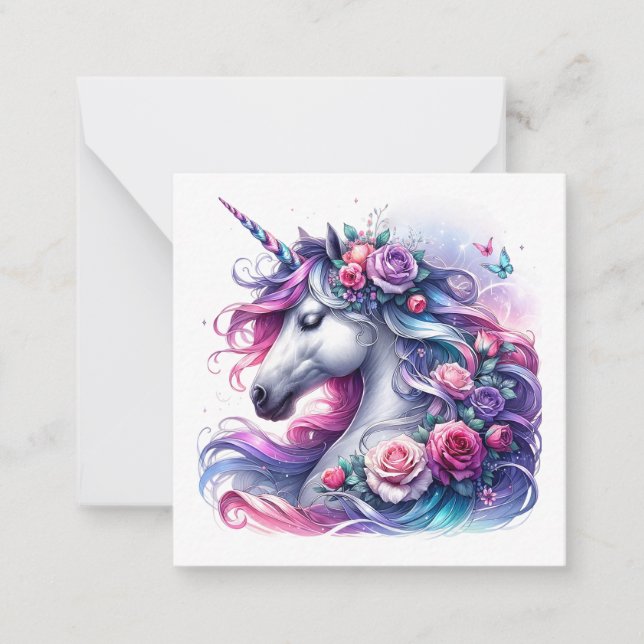 Tarjeta de nota de Unicorn (Anverso)
