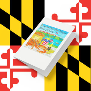 Tarjeta de nota de verano Baltimore