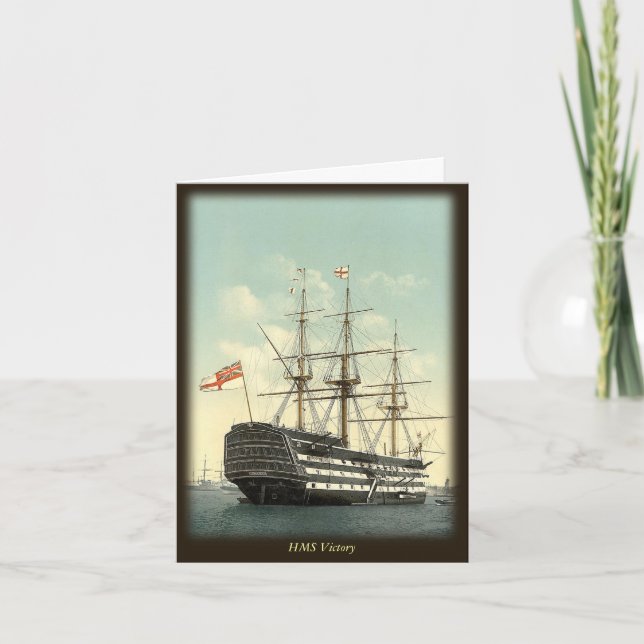 Tarjeta de nota de victoria de HMS (Anverso)