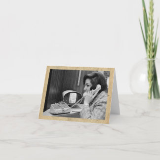 Tarjeta de nota de "videollamada telefónica" de es