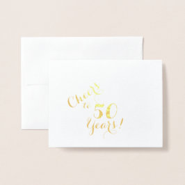 Tarjeta de nota de vientos a 50 años