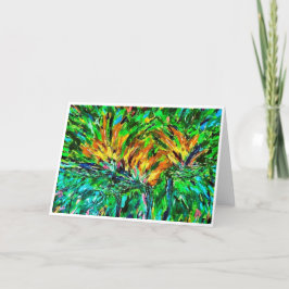 Tarjeta de nota de vuelo<Blank Inside>para aves en