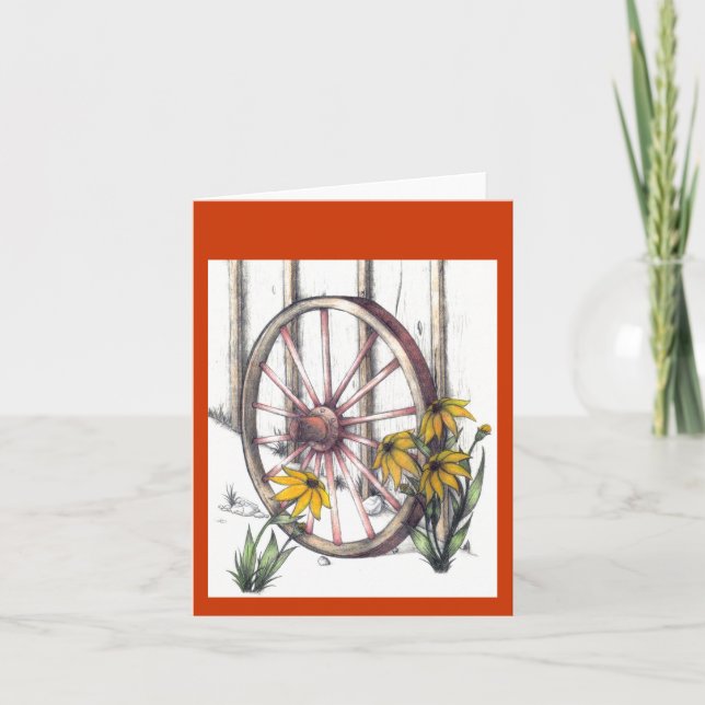 Tarjeta de nota de Wagon Wheel (Anverso)