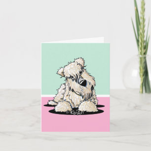 Tarjeta de nota de Wheaten Terrier