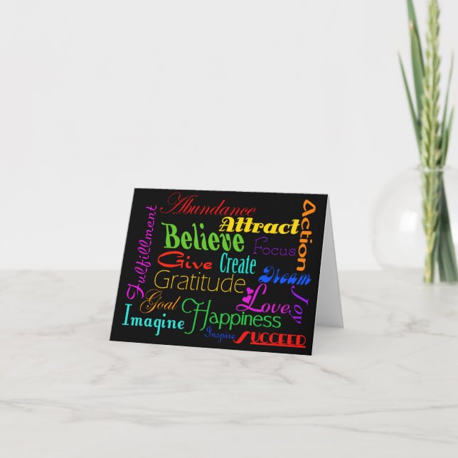 Tarjeta de nota de Word motivacional (Anverso)