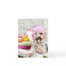 Tarjeta de nota de Yorkie