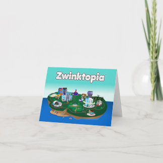 Tarjeta de nota de Zwinktopia